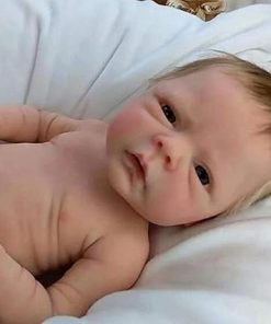 Lifelike Reborn Baby Dolls 18 Inch, Handmade Realistic Newborn Girl, in Soft Vinyl and Weightd Body for Daughter, Mother, Birthday Gifts 2