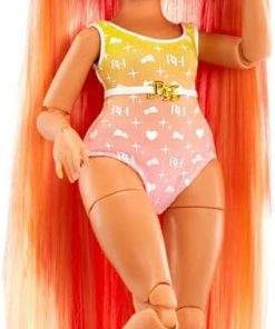 Rainbow High Pacific Coast Simone Summers- Sunrise (Orange) Fashion Doll with 2 Designer Outfits, Pool Accessories Playset, Interchangeable Legs, Toys for Kids, Great Gift for Ages 6-12+ Years