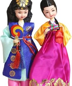 Korean Beauty Hanbok Dolls Korean Traditional Bride Groom Wedding Doll Figurines Basic Wedding Gift Marriage Couple Dolls (6)