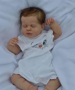 iCradle Reborn Baby Dolls Girls 20 inch Siicone Full Body Realistic-Washable Newborn Toddler Dolls Brown Hair Girl Anatomically Correct with Clothes and Toy Accessories Gift for Kids Age 3+ 2