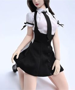 1/6 Scale Female Soldier Model Figure Doll Clothes Dress Short Sleeved Shirt Tie Underwear for 12 Inch Movable Doll Action Figure Accessories Doll 2