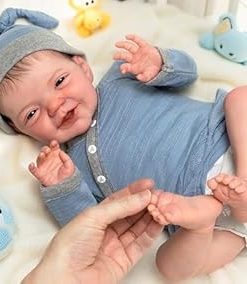 -20inch Cloth Body Soft Vinyl Reborn Toddler Boy Doll Premie Baby Genesis Hand Painted Doll Cute Lifelike Babies Accessories for Kids