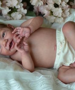 Cute Baby Dolls Full Body Silicone Doll Girl,20 Inch Realistic Doll Baby Reborn Dolls Toy for Xmas Gifts