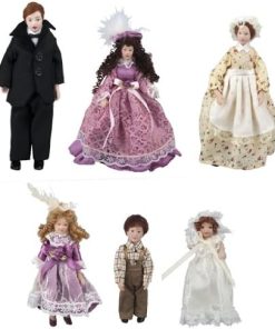 Aztec Imports, Inc. Dollhouse Miniature The Giddens Family with Maid 2