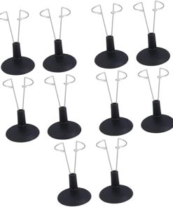 Doll Holder 10 Pcs Doll Display Rack Doll House Accessory Doll Stand Mannequin Porcelain Doll Woody Doll Clothes Hangers Doll Accessories Toys Portable Toy