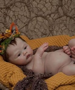 iCradle Lifelike Reborn Baby Dolls Girls 18 inch Siicone Full Body Realistic-Washable Newborn Toddler Dolls Black Hair Girl Anatomically Correct with Clothes and Toy Accessories Gift for Kids Age 3+ 2
