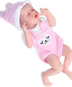 Doll, 12in Girl Doll Lovely Long Eyelashes Soft Silicone Sleeping Toy for Kids Birthday GiftHumanDoll