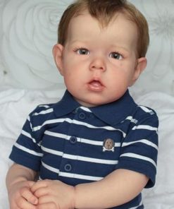 iCradle Lovely Real Look Reborn Baby Doll Boy 20in 50cm Silicone Newborn Doll Toy for Ages 3+ 2