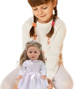 The New York Doll Collection Wedding Gown and Veil with Tiara for 18 inch Dolls 2