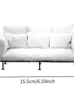 1/6 Scale Living Room Sofa, Doll House Accessories, Crafts Diorama for 12″ Action Figures Miniature Furniture Ornament, White 2