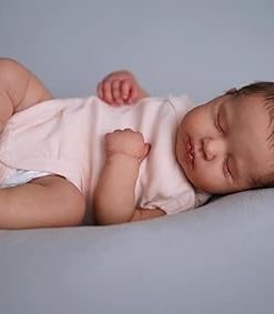 Zero Pam 20 inch Real Life Reborn Baby Dolls Girl Full Body Silicone, Lifelike Newborn Sleeping Baby Doll with Realistic Veins,Vinyl Posable Limbs Anatomically Correct Toddler Babies Doll for Kids