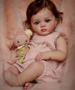 OSEVIO Lifelike Reborn Baby Dolls – Silicone Full Body Girl 22 Inch Waterproof Anatomically Correct Baby Doll Soft, Real Baby Feeling Realistic, with Accessories Gift Set for Kids Age 3+ 2