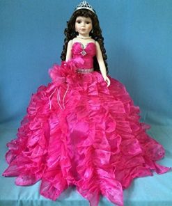 Jmisa 24″ Umbrella Porcelain Dolls Quince Anos Fuchsia 2