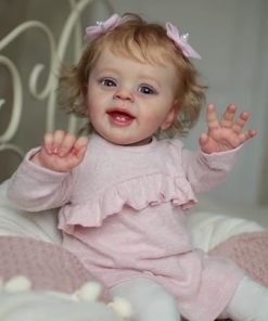 Anano Reborn Toddler Dolls Girl Lifelike Baby Skin 24 Inch Life Like Baby Doll That Look Real Silicone Babies Real Looking Baby Dolls Open Eyes 2