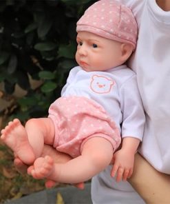 15 inch Realistic Full Silicone Baby Doll,Lifelike Reborn Baby Dolls, Toy, and Collectible.Bald Girl 032 2