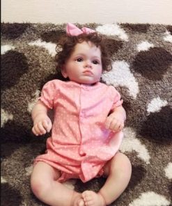 Newborn Baby Doll 23 Inch Realistic Reborn Girl Dolls Soft Silicone Weighted Body Toddler Doll Toy Accessories for Kids & Collection 2