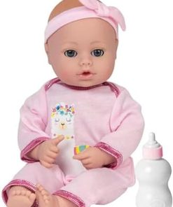 ADORA Play Time Babies Collection, 13″ Baby Doll with Doll Clothes and Accesories, Made with Sweet Baby Powder Scent, and GentleTouch Vinyl Body, Birthday Gift for Ages 1+ – Llama Pajamas