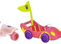 Littlest Pet Shop Pets on the Go Two-Pack ~ #1843 Monkey with Race Car and #1845 Bunny with Scooter 2