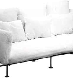 1/6 Scale Living Room Sofa, Doll House Accessories, Crafts Diorama for 12″ Action Figures Miniature Furniture Ornament, White
