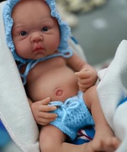 12″ Reborn Baby Dolls, Full Silicone Baby Dolls, Realistic Soft Newborn Baby Doll, Real Full Body Silicone Reborn Baby Dolls with Feeding Accessories-Boy