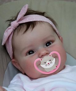 iCradle Lovely Real Look Reborn Baby Doll Girl 20 inch 50 cm Silicone Baby Doll Realistic Newborn Doll Toy for Ages 3+ 2