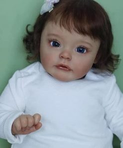 Reborn Baby Dolls 24 inch Toddler Girl Weighted Cloth Body Real Life Baby Doll Realistic Newborn Toddler Bed Baby Playmates Toys for Baby Girls Boys Toddlers 2
