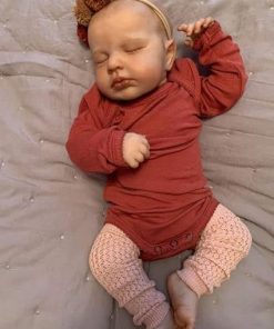 Anano Sleeping Reborn Newborn Baby Dolls Lifelike Silicone 20 Inch Life Size 1:1 Handmade Reborn Baby Boy Preemie Infant with Real Veins & Lifelike Baby Wrinkles 2