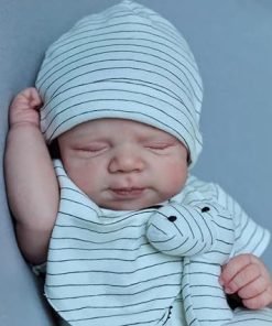 Zero Pam Reborn Baby Dolls-18 in Realistic Baby Doll 3D Painted Skin Cloth Body Real Life Babys Doll That Look Real Lifelike Newborn Babies Silicone Reborn Dolls with Accessories