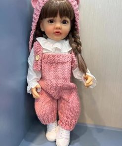 22 Inch Reborn Baby Dolls Full Body Silicone Girl That Looks Realistic Baby Doll Newborn Size Anatomically Correct Reborn Doll Toy for Toddler Kids Age 6+