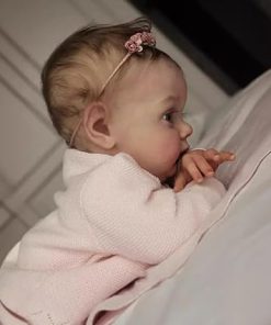 Zero Pam Lifelike Reborn Baby Dolls Cloth Body Girl 20 Inch Posable Newborn Toddler Babies Lovely Baby Dolls That Look Real with Full Accessories for Kids 3+