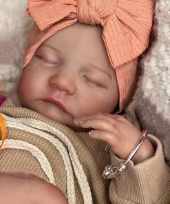Pinky Reborn Baby Dolls Girl 19Inch Cloth Weighted Body Silicone Reborn Toddler DollLifelike Dolls That Look Real Child Toys with Outfit & Accessories 2