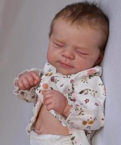 Zero Pam Realistic Silicone Reborn Baby Dolls Girl, Real Life Newborn Baby Dolls Full Body 18 Inch Sleeping Anatomically Correct Baby Doll Girl, Posable Reborn Toddler Dolls with Accessories 2