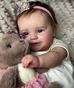 Pinky Reborn Baby Dolls Girl 20 Inch 50cm Lifelike Baby Dolls That Look Real Feeling Realistic Full Silicone Vinyl Baby Doll with Toys for Age 3+ 2