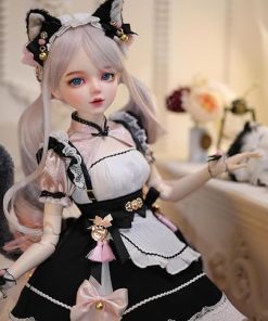 Hand-Painted BJD Doll, 22.8 Inch 1/3 Ball Jointed Princess Doll, PVC Body with 31 Movable Joints, Ideal Gift for Girls, Desk and Wall Decorations (Ordinary Packaging, Handmade Makeup Plus) 2