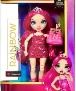 Rainbow High Jr High Series 2 Stella Monroe- 9″ Fuchsia Pink Posable Fashion Doll with Designer Accessories and Open/Close Backpack. Great Toy Gift for Kids Ages 6-12 Years Old & Collectors