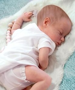 Reborn Baby Dolls Delilah with Realistic Veins, 18 inch Sleeping Newborn Baby Girl Doll, Lifelike Vinyl Silicone Reborn Doll with Weighted Cloth Body, Advanced Painted Gift Set for Kids Age 3+
