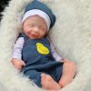 15.5 inch Realistic Full Silicone Baby Doll,Lifelike Reborn Baby Dolls, Toy, and Collectible.Bald Boy 031