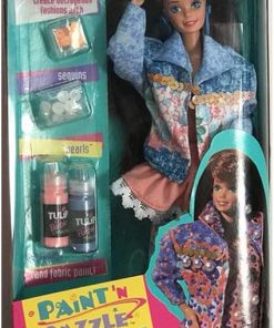 Barbie Paint ‘N Dazzle Brunette Doll Set (1993)