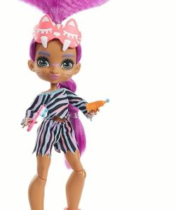 Cave Club Cavetastic Sleepover Roaralai Doll (8 – 10-inch) Poseable Doll with Purple Hair and Accessories, Gift for 4 Year Olds and Up 2