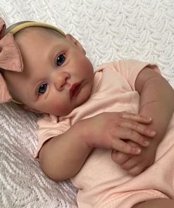 Zero Pam Realistic Reborn Baby Dolls Girls 19 Inch Real Looking Babies Soft Silicone Baby Dolls That Look Real Looking Newborn Doll Lifelike Reborn Toddler Dolls 2