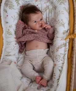 Zero Pam Reborn Baby Dolls Silicone Full Body, 18 Inch Realistic Baby Doll, Silicone Baby Doll, Real Life Baby Dolls, Anatomically Correct Baby Girl with Accessories