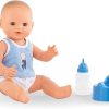 Corolle Drink and Wet Bath Baby Paul – 14” Boy Baby Doll with 3 Accessories – Bottle, Potty, and Pacifier – Really Drinks and Goes Potty, for Kids Ages 2 Years and up