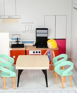 Kitchen Set for Dollhouse Furniture Mini Dolls & Accessories for 6-inch Dolls 2