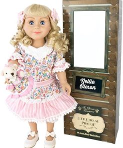 The Queen’s Treasures Officially Licensed Little House on The Prairie Nellie Oleson 18 Inch Doll, with Matching Little Bear. Compatible with American Girl
