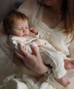 Zero Pam Sleeping Reborn Baby Dolls 20 Inch Soft Sleeping Newborn Full Vinyl Body Baby Doll Anatomically Correct Babies Doll Girl with Feeding Accessories for Kids Over 3 Years