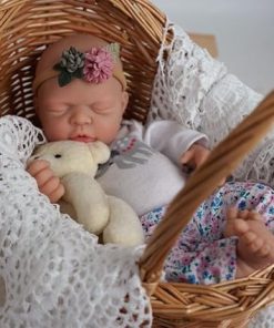 Mire & Mire Reborn Baby Dolls 12″ Micro Preemie Full Body Silicone Baby Doll Realistic-Newborn Baby Dolls Girl That Look Real Sleeping Baby Doll-e