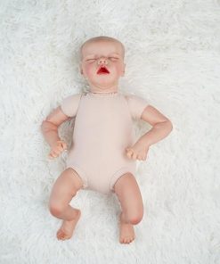 Lifelike Reborn Baby Dolls Girl Sleeping – 18 Inch Realistic Newborn Baby Doll, Soft Cloth Body & Poseable Vinyl Limbs, Real Life Doll w/Complete Accessories Birthday Gift for Kids Age 3+ 2