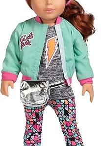 Adora Amazing Girls – 18” Fashion Doll, Poseable Limbs, Rooted Hair for Styling, Open and Close Eyes, Soft Huggable Body | Stylish Playmate (Sam)