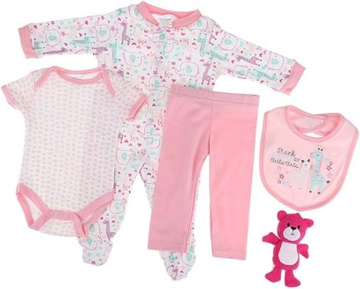 5pcs Lovely Doll Clothes Suit for 20-22inch Reborn Dolls Casual Wear Dress Up Accessory/544