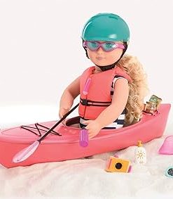 Our Generation by Battat- Kayak Adventure Set- Toy, Doll, Clothes & Accessories for 18″ Dolls- for Age 3 Years & Up 2